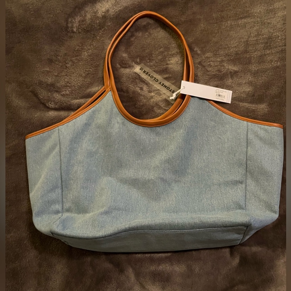 Blue Canvas Tote Bag - Picture 3 of 8